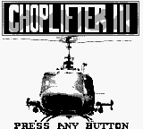 Choplifter III (Europe) Title Screen